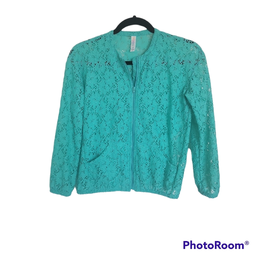 Lularoe Monroe kids zip up jacket